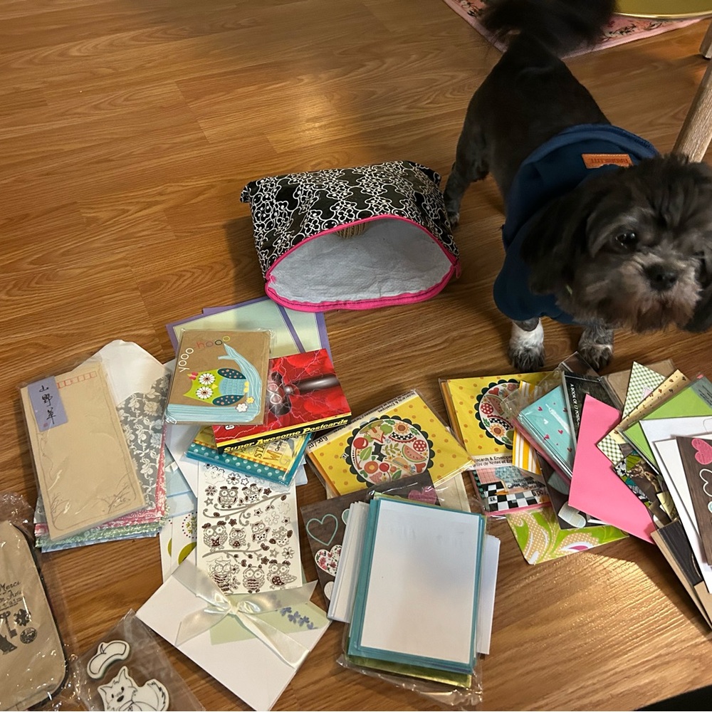 HUGE LOT OF STATIONERY Scottie Dog Mary Engelbright stickers stamp